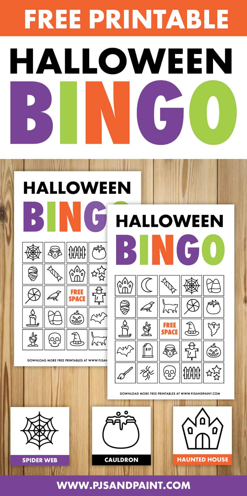 Halloween bingo cards esl