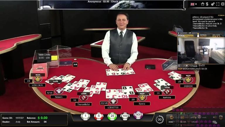 Bet online blackjack live dealer